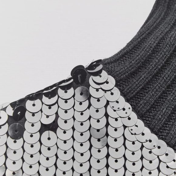 NWT ZARA LONG SEQUIN DRESS LIMITED EDITION S, M, L 9325 - Picture 11 of 13